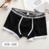 Thư thể thao bên cotton đôi đồ lót phụ nữ cotton thấp eo quần đùi nam vải cotton boyshort quan chip doi Cặp đôi