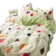 Váy cotton nhỏ tươi bốn bộ công chúa gió chăn mền phủ giường giường lá sen 笠 loại ren ba mảnh cotton