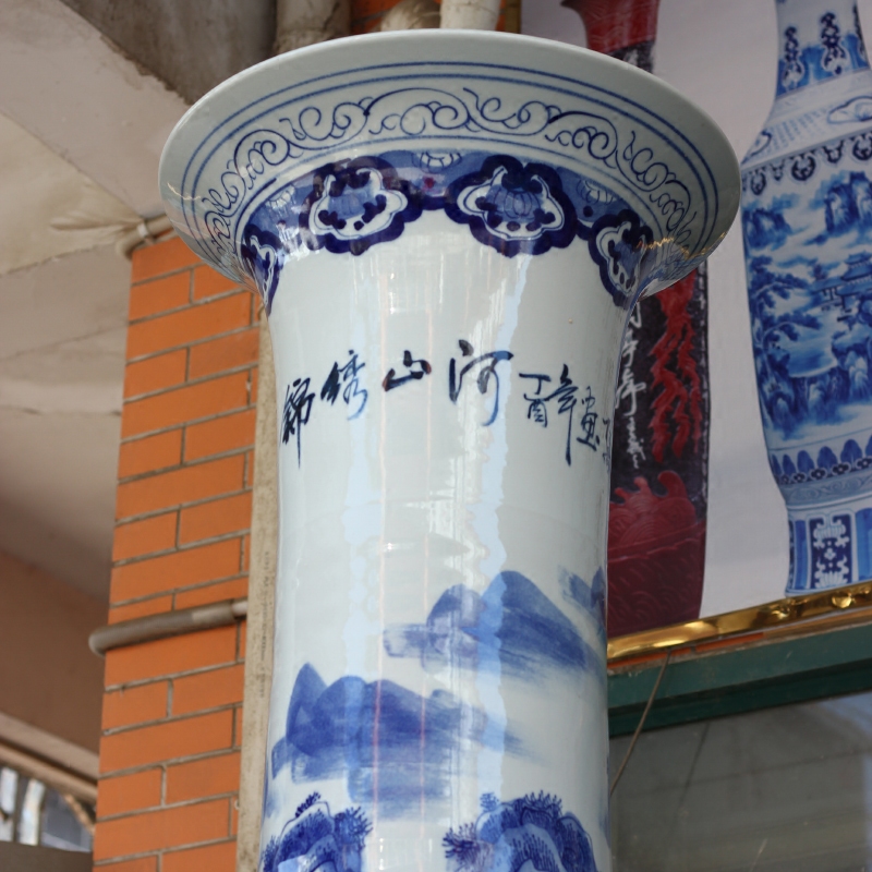 Jingdezhen porcelain ceramic hand - made splendid sunvo large vases, modern flower arrangement home sitting room hotel furnishing articles