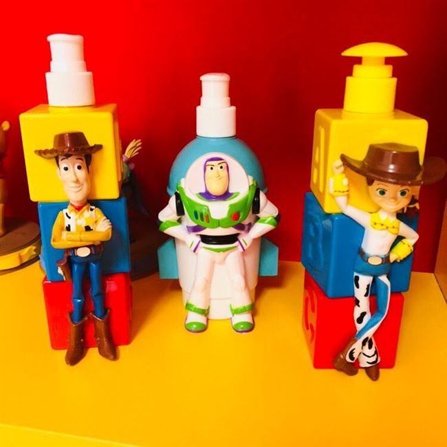 Animation cartoon toy story toy bass hudi trish character stereo bath bottle hand sanitizer container bottle