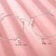 Vòng chân bạc cá tính 999 sterling bạc nữ mô hình Phiên bản tiếng Nhật và tiếng Hàn của chuông bạc đầy đủ chuông đơn giản vòng chân sinh viên chữ tươi lắc chân nữ titan Vòng chân