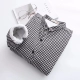 Mùa đông 2018 mới cộng với áo sơ mi kẻ sọc nhỏ nhung nữ dài tay cộng với áo sơ mi cotton đáy quần dày ấm áp