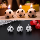 3pcs Soccer Ball Футбольный форма с днем ​​рождения торт свечи