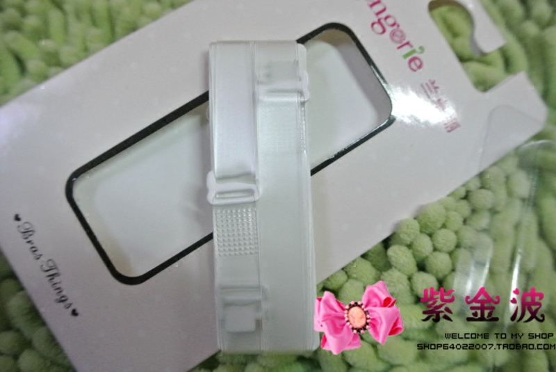 Lanjuli 30900285 invisible transparent and non - slip can be removed from a word of collar underwear bra hundred shoulder strap