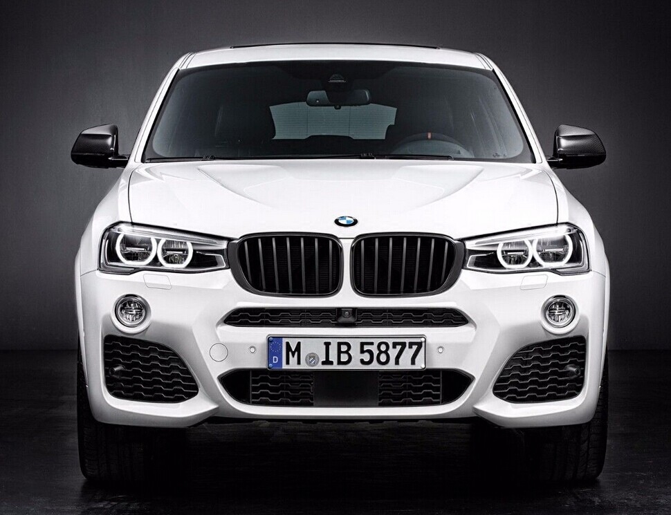 BMW BMW Original M Performance X3F25 X4F26 Sports Highlight Black Middle Mesh MP Grille