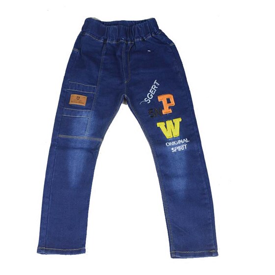 Children's clothing boys denim trousers boy trousers spring and autumn new elastic casual pants middle and large children's straight-leg pants loose Korean