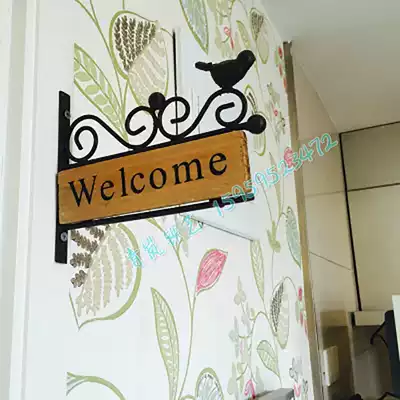 Creative class door plate American pastoral creative signage Cafe Bar shop wall accessories wall accessories
