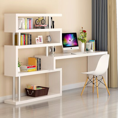 Rotating One Corner Computer Desk Home Office Table And Desk