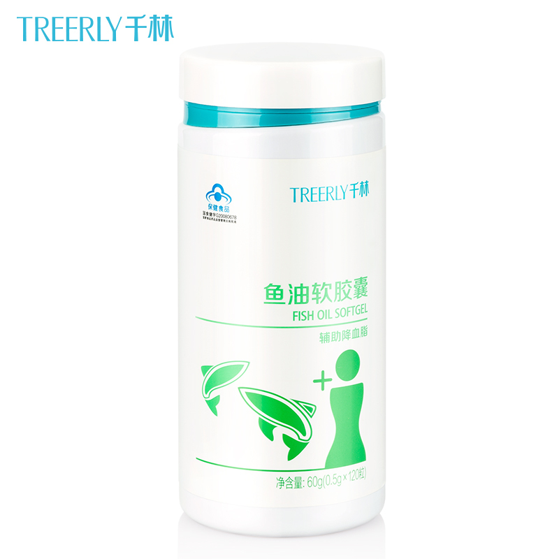 Treerly/千林 鱼油软胶囊 0.5g/粒*120粒