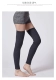 Mùa thu và mùa đông cashmere trên tất đầu gối nam và nữ ấm áp chân lạnh len đầu gối đệm xà cạp vớ dài quần dày