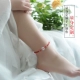 Mở vòng chân nữ sợi dây màu đỏ vòng chân nam cuộc sống năm vài vòng chân một cặp tay dệt sinh viên sexy đơn giản