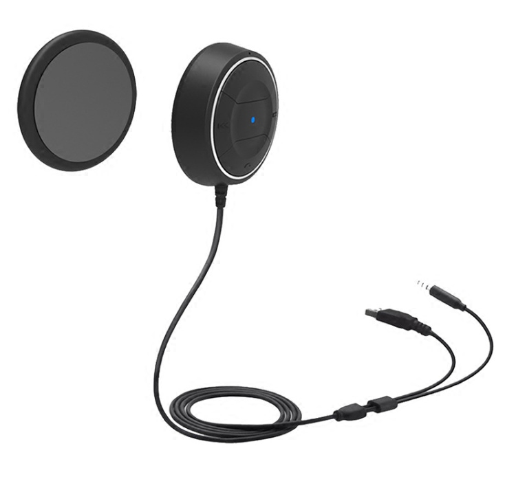 Nfc車載mp3藍牙4 0免提電話iphone7手機aux音頻接收器播放usb車充