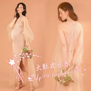 655 mùa thu và mùa đông mới mang thai studio ảnh phụ nữ mang thai ảnh chụp ảnh quần áo nhỏ mang thai ảnh áo len nhỏ