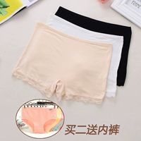 Mùa xuân và mùa hè quần ren nữ an toàn quần short chống sáng quần legging gợi cảm phần mỏng size lớn hai điểm bảo hiểm quần ở eo đồ lót big size