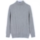 茧 茧 & áo len cao cổ mùa đông tinh khiết áo len cashmere nam dày đan xoắn áo len chạm đáy giản dị - Áo len Cashmere