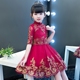 Cô gái Wedding Puffs Trẻ em Trẻ em Hiển thị Chủ nhà Trang phục dạ hội Váy công chúa Hoa Trang phục cô gái màu đỏ Phụ nữ đầm cho bé Váy trẻ em