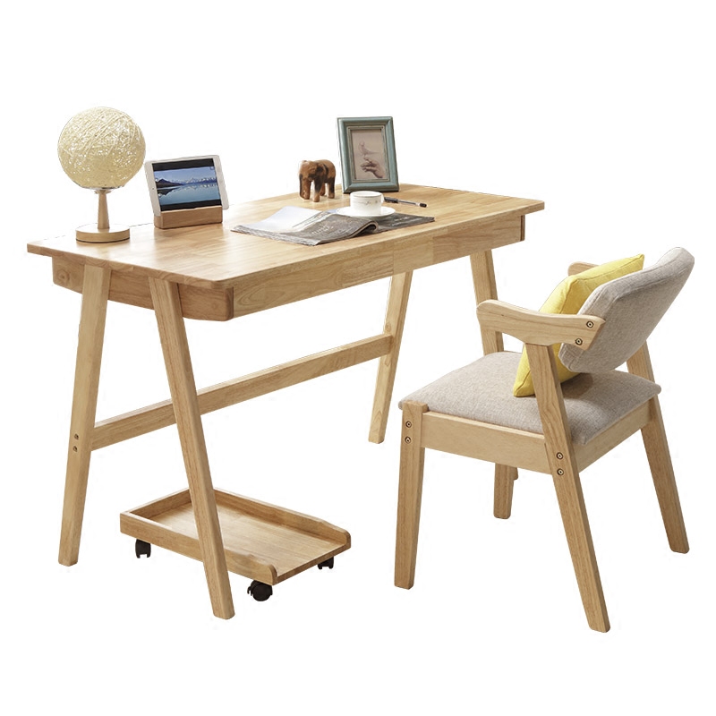 Japanese Style Solid Wood Desk Simple Youth Desk Provincial Space