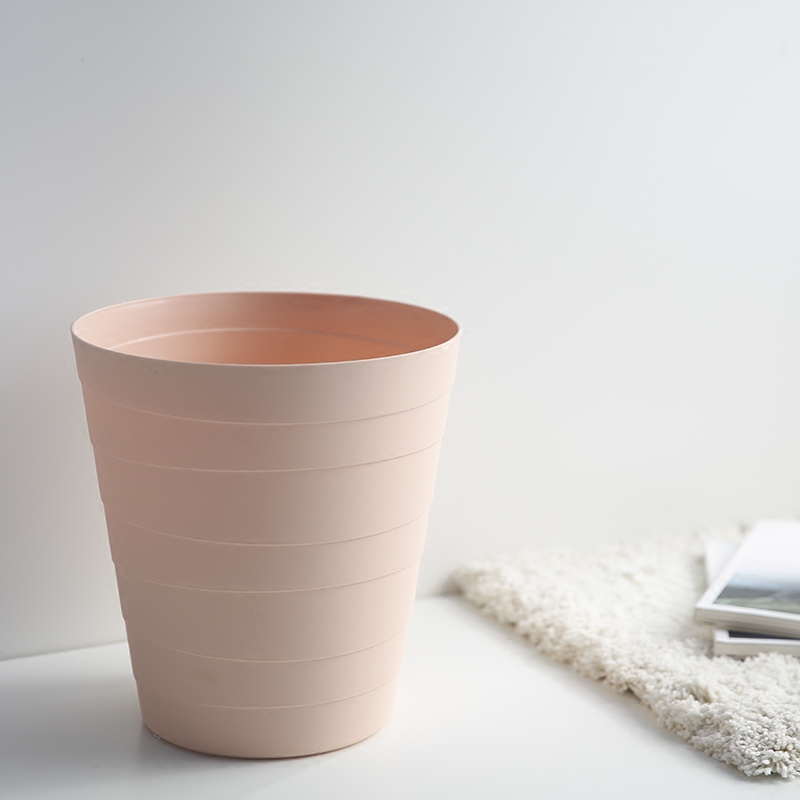 Cover-Free Plastic Trash Can Living Room Bedroom Office Brief Toilet Large creative Nordic Wastebasket Home-Taobao