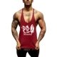 New nam thể dục thể thao thể hình lỏng lẻo vest cotton thấm mồ hôi kích thước lớn Khiên Spartan