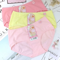 Lụa cô gái đồ lót cotton thấp eo giữa eo cao eo đơn giản thoải mái túi hip tóm tắt phụ nữ vải cotton các loại quần lót nữ