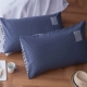 Vỏ gối cotton Gudie gối đơn màu thêu thêu bông lõi gối đặt AB đôi 48x74 cặp