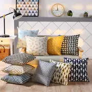 Đơn giản Bắc Âu cotton và lanh gối sofa đệm tựa lưng lõi lớn gối gối gối lõi 40 45 50 55 - Trở lại đệm / Bolsters