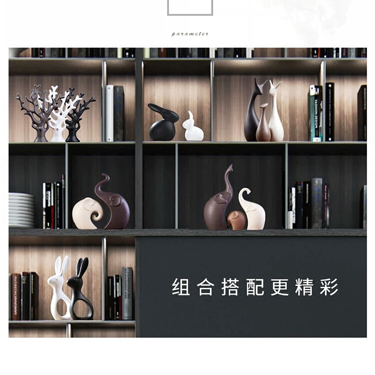 Contracted wind Nordic decorative home furnishing articles ceramics living room TV cabinet individuality creative lovely lost arts and crafts