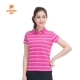 Porter nữ mùa hè mới thể thao polo áo sơ mi ngắn tay bông giản dị ve áo lỏng t- shirt 601711