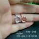 Vòng bạc 925 sterling 5 6 7 8 9 10 vòng xếp chồng trống hỗ trợ khảm ngọc mặt màu ngọc bích Nhẫn