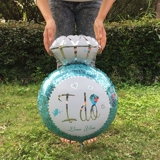 Обручальное кольцо, розовый бриллиантовый воздушный шар