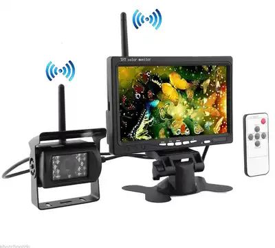 wireless truck vehicle backup camera monitor ir night vi
