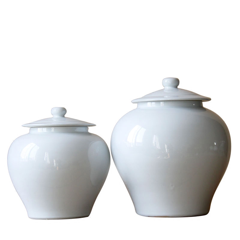 Opens to booking a soft outfit domestic act the role ofing single type of jingdezhen ceramics glaze white contracted and I adornment is placed ceramic pot