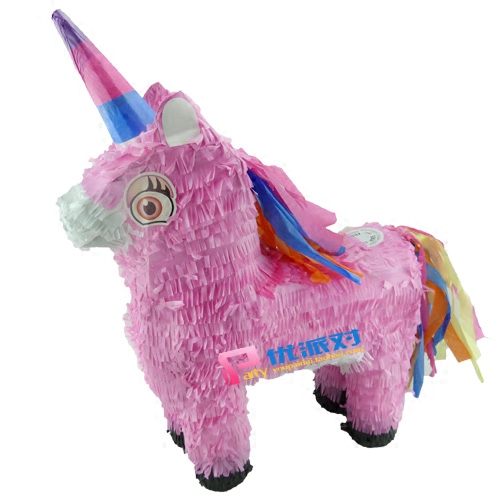 Pinata Children's birthday party supplies Party games Smashing candy props Banging pinata three-dimensional unicorn