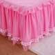 Cotton Hàn Quốc công chúa ren giường váy ba mảnh phù hợp với khăn trải giường bông dày trượt giường một mảnh bộ doanh nghiệp giường nắp bảo vệ - Váy Petti