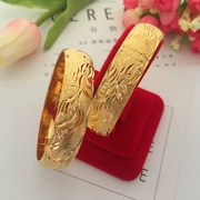 2017 mới cưới vòng tay rồng và phượng hoàng mạ vàng cát vàng vòng tay đám cưới rắn mô phỏng vòng tay trang sức cưới