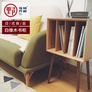 Tạp chí Nhật Bản tủ sách lưu trữ hồ sơ người chơi hiển thị tủ gỗ sồi trắng đồ nội thất tủ sách đầu giường nghệ thuật Bắc Âu - Máy hát