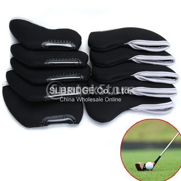 10 golf iron head nylon cover case