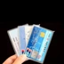 Rfid tin lá chắn lá bài thiết lập thẻ ngân hàng ic chống trộm bàn chải nhôm lá thiếc tay áo chống khử từ chứng nhận thiết lập tùy chỉnh