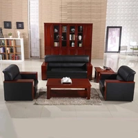 Feiang nội thất văn phòng sofa bàn cà phê kết hợp văn phòng đơn giản sofa phòng kinh doanh sofa da tiếp tân - Nội thất văn phòng bàn văn phòng chân sắt