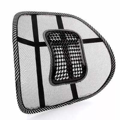 office chair massage back lumbar support mesh cushion pad