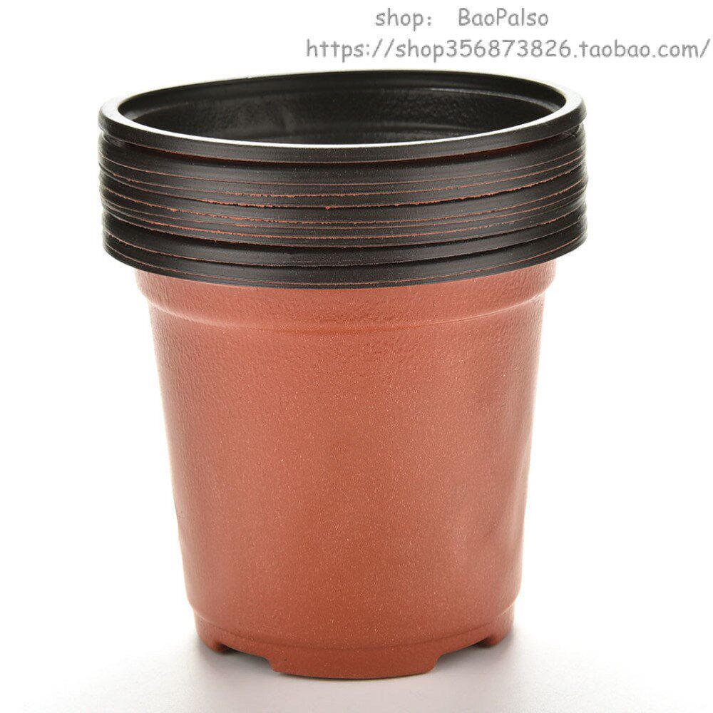 10 Pcs set Flower Pots Plastic Round Flower Pot nursery pots