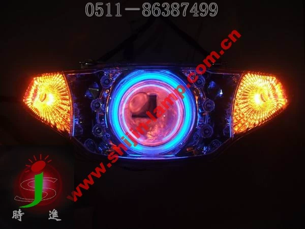 Hoa Fuxifufu FUXI kết hôn với châu Âu hai đèn Xenon CCFL Angel Eye Devil Eye Dòng ổ cắm gốc - Đèn HID xe máy