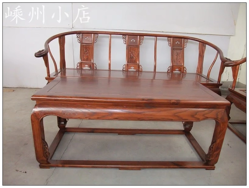 Ghế sofa 5 cánh Royal Palace Sofa phong cách kết hợp Sofa King của ghế gỗ tròn rắn - Bộ đồ nội thất