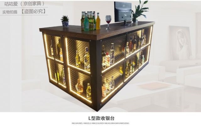 [2 chọn đồ nội thất] bàn thu ngân retro trà sữa cửa hàng cắt tóc nhỏ quầy bar quầy bar quầy hàng nhà hàng đón - Nội thất siêu thị
