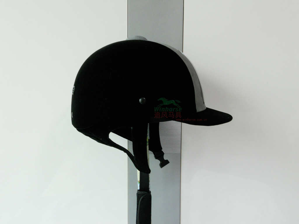 Horse - gear - riding equipment helmet - drill - off classic black suede - cap