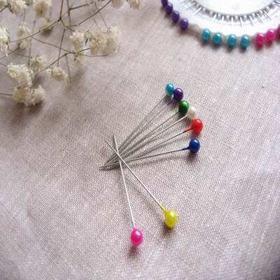 DIY clothing tools - positioning bead needles: 1.5 yuan per tray, 40 needles