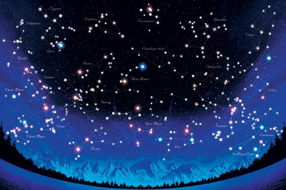 Out of print spot Japan APPLEONE imported luminous puzzles distant night sky starry sky 1000 pieces