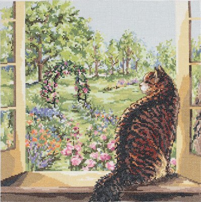 * Diamond credibility * -- Janlynn original kit 023-0336 View Of The Garden
