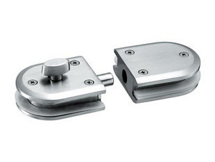 Luxury glass door lock zinc alloy double glass door bolt lock moving door glass lock central door lock to punch