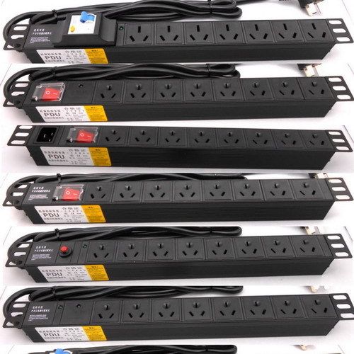 Optional customized PDU cabinet dedicated lightning protection socket 10A16A32A rack-mounted equipment power supply 8-bit wiring board